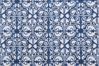 Kaufmann Palazzo Printed Drapery Fabric in Indigo