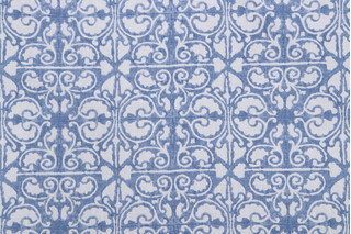 Kaufmann Palazzo Printed Drapery Fabric in Chambray