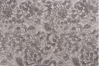 Kaufmann Manado Printed Drapery Fabric in Silver