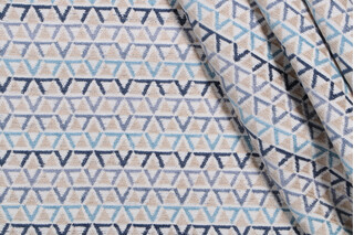 Kaufmann Love Triangle Woven Chenille Upholstery Fabric in Zephyr