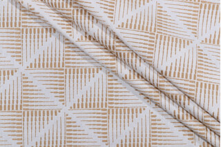 PK Lifestyles Maddox Embroidered Drapery Fabric in Golden