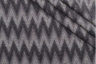 PK Lifestyles Chevron Chenille Woven Upholstery Fabric in Sable