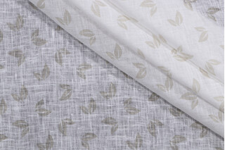 PK Lifestyles Martina Printed Semi-Sheer Drapery Fabric in Parchment