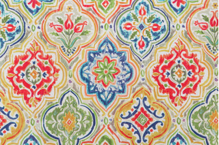 Hamilton Seville Printed Cotton Drapery Fabric in Spring