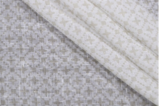 PK Lifestyles Camilla Printed Semi-Sheer Drapery Fabric in Parchment