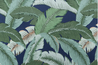 Tommy Bahama Swaying Palms Printed Polyester Outdoor Fabric in Baltic