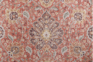 P Kaufmann Shanaya Printed Chenille Decorator Fabric in Tangerine