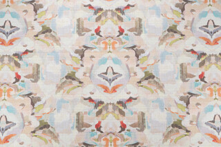 Waverly Reflection Printed Cotton Drapery Fabric in Petal