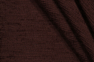 Scalamandre Stripe Woven Chenille Upholstery Fabric in Chocolate