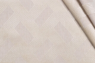 AbbeyShea Crosshatch Velvet Upholstery Fabric in 62-Ivory