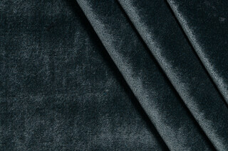 AbbeyShea Alley Velvet Upholstery Fabric in 205-Moody Blue