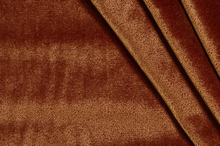 AbbeyShea Alley Velvet Upholstery Fabric in 405-Russet