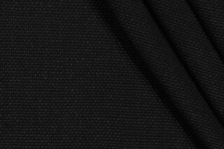 Libeco BW Woven Linen Upholstery Fabric in Black