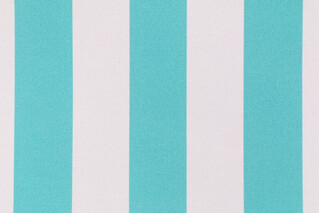 Premier Prints Stripe Printed Polyester Outdoor Fabric in Ocean