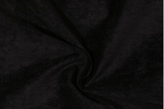 Crypton Lush High Performance Velvet Chenille Upholstery Fabric in Ebony
