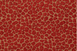 Golding Spots Chenille Upholstery Fabric in Ruby