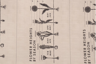 Richloom TG Flower Printed Polyester 13x20 Inch Pillow Square Outdoor Fabric in Linen