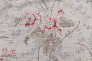 Waverly Stonington Printed Drapery Fabric in Parchment