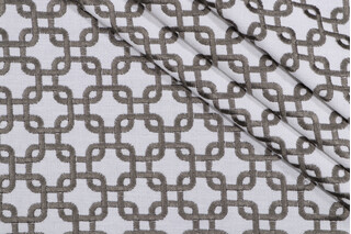 Heritage Fabrics Boulder Embroidered Drapery Fabric in Steel