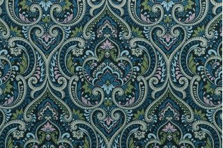 Richloom Parkview Printed Polyester Outdoor Fabric in Emerald