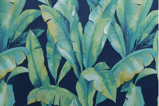 Richloom Mekko Printed Polyester Outdoor Fabric in Lagoon