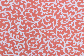 Waverly Savoy Silhouette Printed Cotton Twill Drapery Fabric in Coral