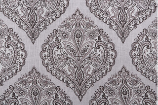 Belle Maison Arabella Printed Drapery Fabric in Smoke