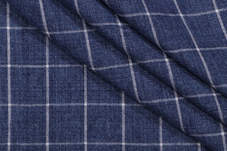 Kaufmann Bennet Woven Decorator Fabric in Indigo