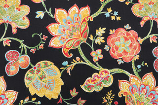 Richloom Kayton Printed Polyester Outdoor Fabric in Twilight