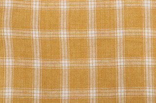 P Kaufmann Preston Woven Linen Decorator Fabric in Yolk