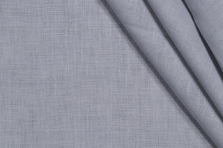 Covington Brussels Woven Linen Drapery Fabric in 5-Porcelain Blue