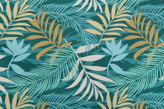 Richloom Mayland Printed Polyester Outdoor Fabric in Palm