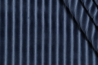 AbbeyShea Chord Velvet Upholstery Fabric in 38-Indigo