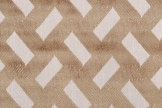 AbbeyShea Crosshatch Velvet Upholstery Fabric in 83-Barley