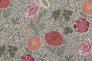 Stof France Madeleine Printed Velour Decorator Fabric in Lichen