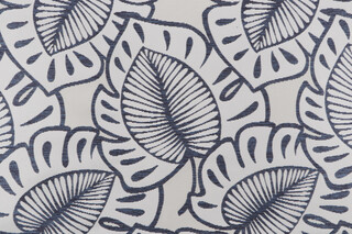 Opuzen Destin Woven Outdoor Fabric in Denim