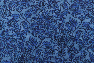 Tommy Bahama Batiking Printed Polyester Outdoor Fabric in Baltic