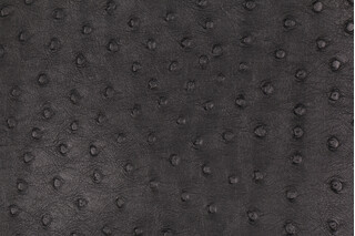 Ostrich Embossed Vinyl Upholstery Fabric in Black