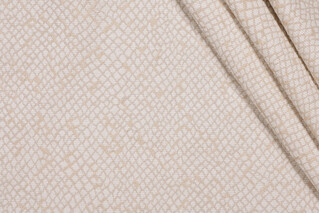 Tangled Web Woven Chenille Upholstery Fabric in Linen