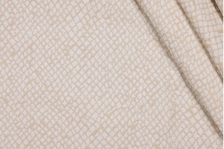 Tangled Web Woven Chenille Upholstery Fabric in Linen