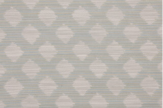 Ikat Lattice Woven Upholstery Fabric in Mist