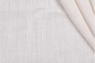 Molina Woven Linen Decorator Fabric in Snow