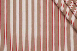 Patton Woven Upholstery Fabric in Redstone