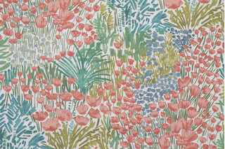 Richloom Garden Party Printed Cotton Drapery Fabric in Medadow