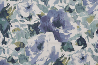 Richloom Elora Printed Cotton Drapery Fabric in Riviera