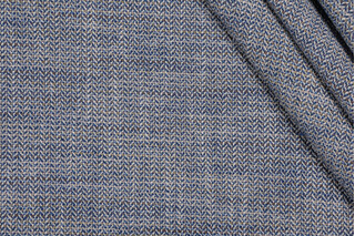 Janine Woven Upholstery Fabric in Marine