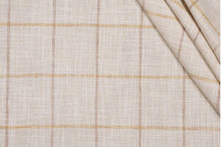 P Kaufmann Pencil Me In Woven Upholstery Fabric in Sunshine
