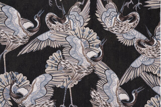 Crypton Ascend High Performance Printed Chenille Decorator Fabric in Ebony