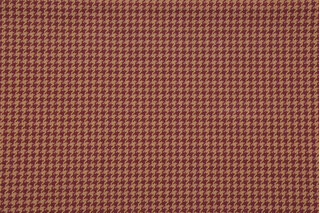 Ralph Lauren Houndstooth Decorator Fabric in Red/Khaki