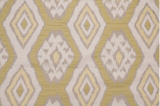 Rigi Damask Decorator Fabric in Citron
